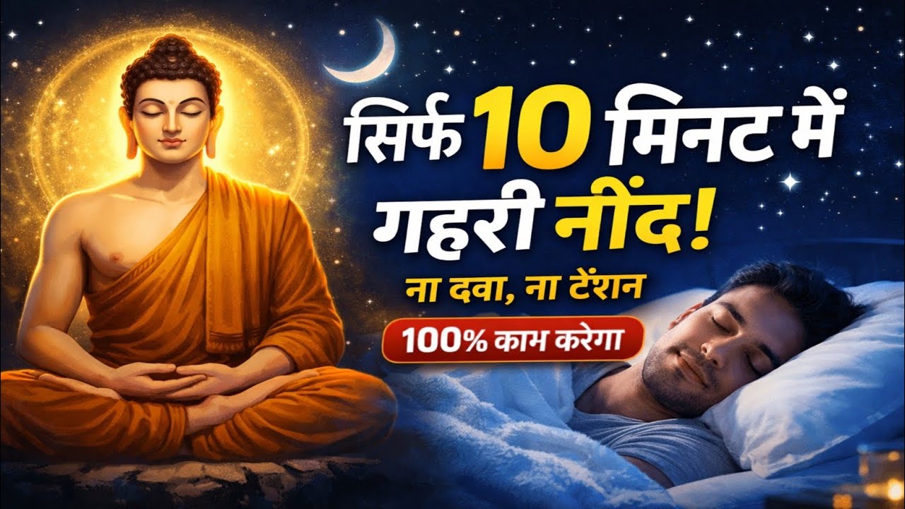 Gautama Buddha की गहरी नींद का रहस्य 😴l  रात को सोते-सोते सूनो ये शांत कहानी
