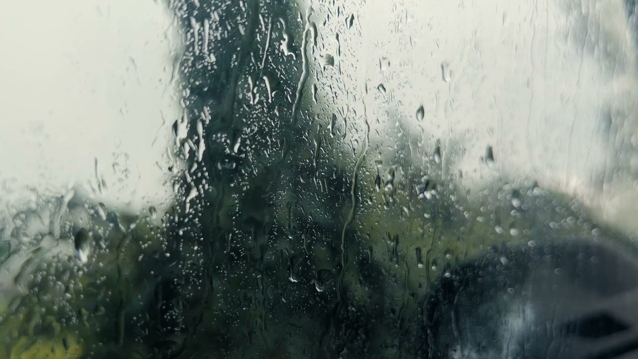 Hot shot rain , short video , window view