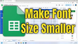 How To Make Font Size Smaller on Google Spreadsheets [Guide] @MDTechVideos