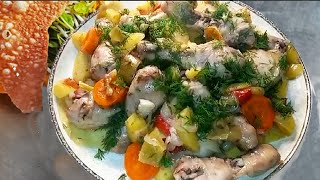 Вкуснейшая блюдо.Димляма с курицы в капусте.Димляма на обед или на ужин