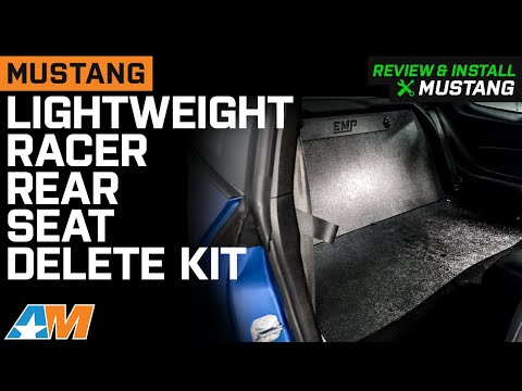 2015-2023 Mustang Lightweight Racer Rear Seat Delete Kit Review & Install