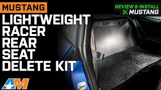 homepage tile video photo for 2015-2023 Mustang Lightweight Racer Rear Seat Delete Kit Review & Install