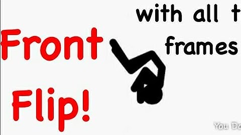 Front Flip and climbing on the ledge Pivot tutorial with Frames .