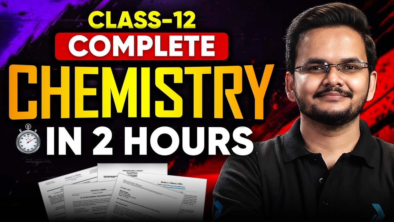 Class 12 Complete Chemistry | In 2 Hours | Shikhar Sir | Infinity Learn #class12 #infinitylearn