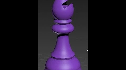 Bishop in 3DStudio Max 2014. Timelapse