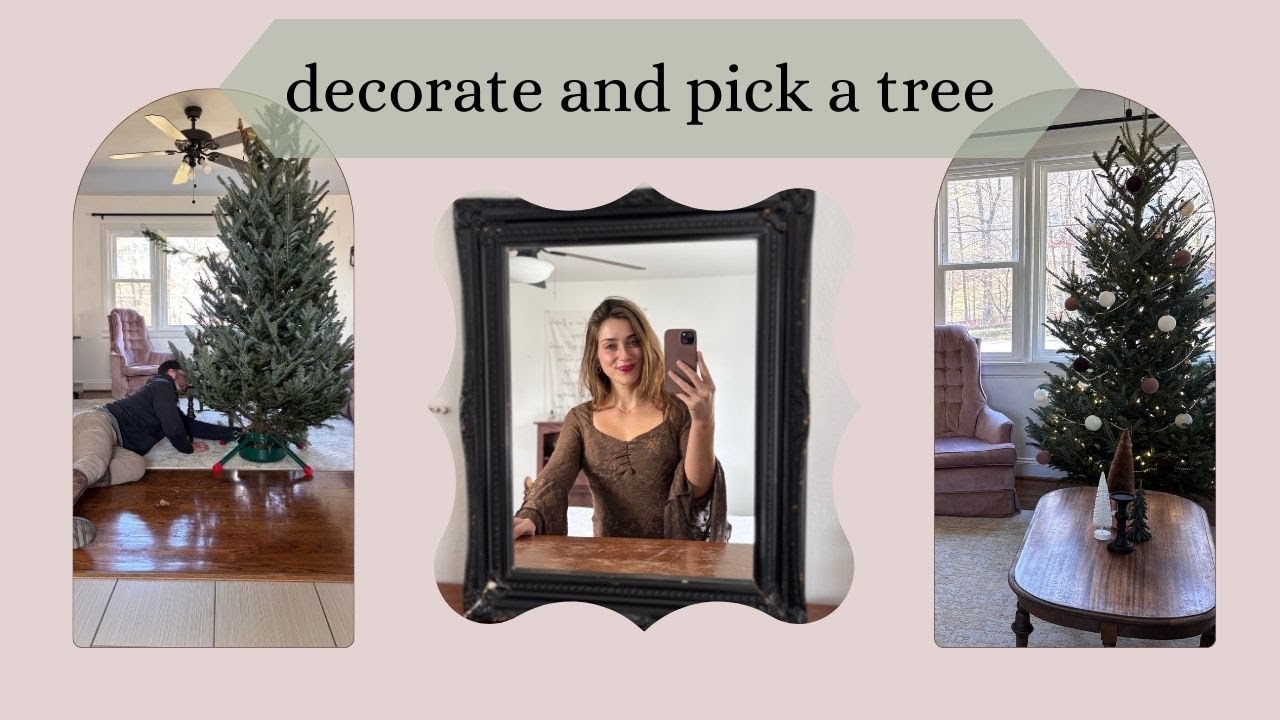 COZY WINTER VLOG| decorating for winter, picking out a tree, & taking care of our critters!