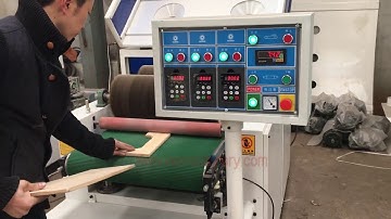 KC630-4R wire brush wood grain making machine with 2 wrie rollers