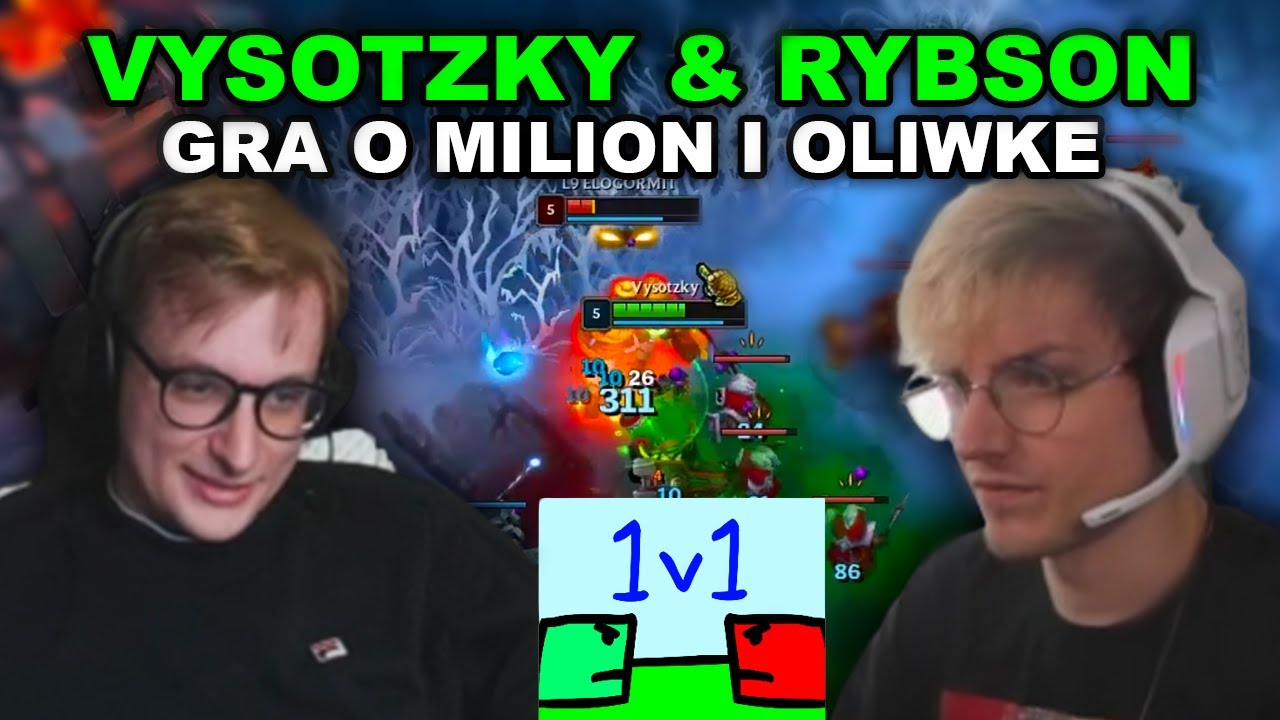 Vysotzky & Rybson - 1vs1 O POTEŻNĄ STAWKE W GRE WCHODZI AVMUSIA I MILION DOLARÓW | NOCNA LIGUSIA #55