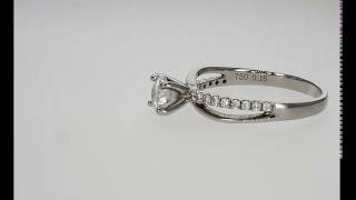 Diamonds D Ring Ct 0.69 טבעת יהלומים זהב לבן