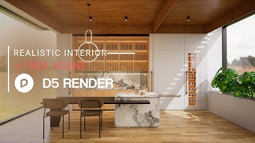 Realistic Interior Render with D5 Render | Pantry 243 | Downloadable Project File Included