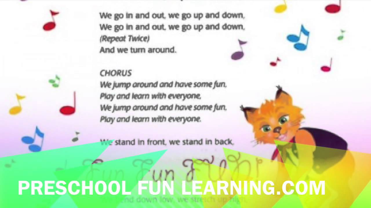In and Out and Up and Down Song Preschool Fun Learning Music YouTube