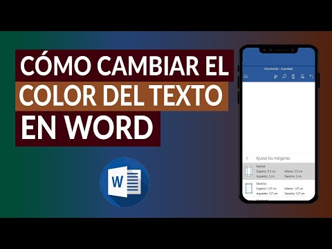 Vídeo: Com Es Canvia El Color Del Text A Word