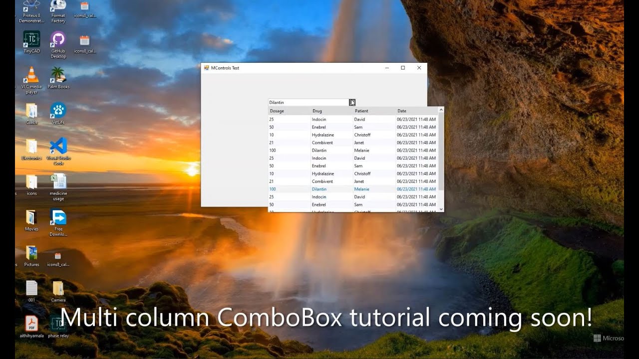 combobox vb  Update New  Custom Multicolumn ComboBox control in vb.net - Tutorial Coming Soon!!  | MalluCoder