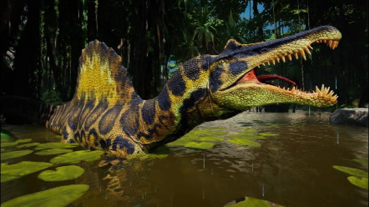 Spinozaurus gameplay compliation Path of Titans