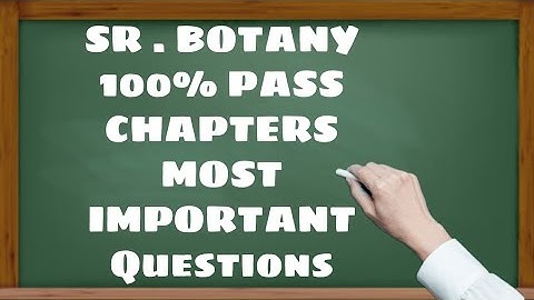 Botany important questions ||inter second year