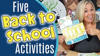 5 Back to School Activities for Teachers