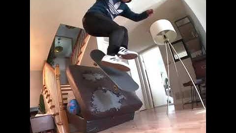 crazy skateboard tricks at home | Daewon Song