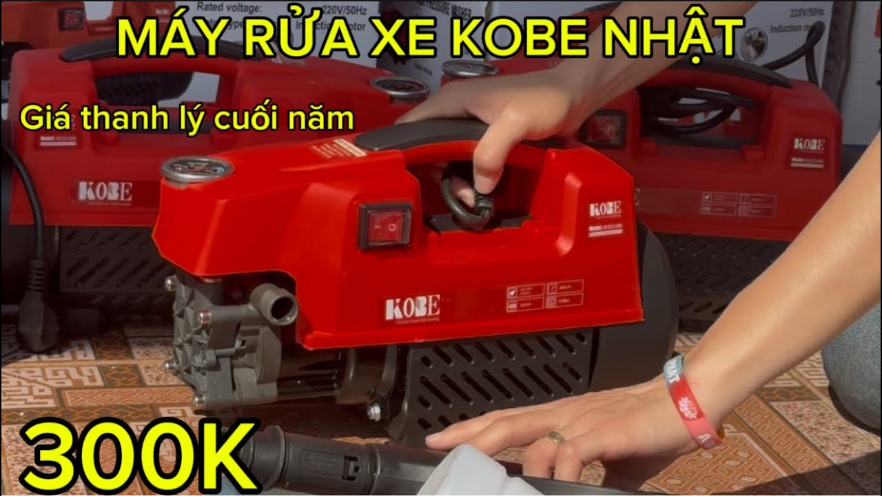 💥💥MÁY RỬA XE KOBE NHẬT 2400W MÔ TƠ CẢM ỨNG TỪ,RƠ LE TỰ NGẮT AN TOÀN,DÂY XỊT DÀI 15M,GIÁ SIÊU SIÊU RẺ