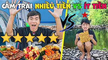 Thái Chuối Thử Thách Cắm Trại Lúc 12H Đêm Bên Bờ Suối - Cắm Trại Nhiều Tiền Vs Ít Tiền