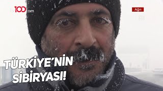 Ağrıda Soğuk Kirpikleri Dondurdu