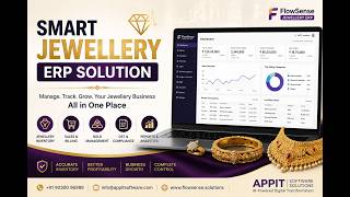 Jewellery ERP Software | Smart Gold & Diamond Business Management System | FlowSense ERP
