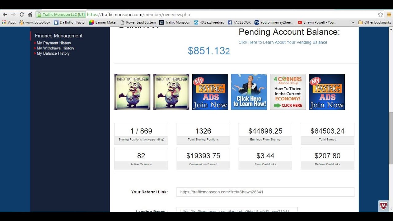 Traffic Monsoon - HOW $19,000 referral commissions in 3 months!