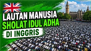 Dipenuhi Ribuan Mualaf Sholat Idul Adha di Inggris 