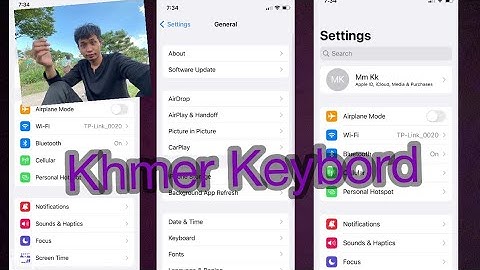 របៀបដាក់keyboard Khmer on iPhone