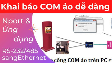 Ứng dụng thực tế thiết bị RS232 sang Ethernet (TCP/IP) | Khai báo Cổng COM ảo | Mạng công nghiệp