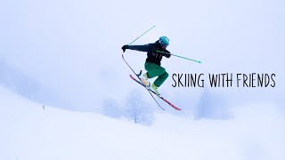 Skiing The Chrüzegg With Friends 2019