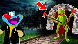 I Beat EVIL KERMIT FROG😱=💀 (Roblox ft.Oggy)