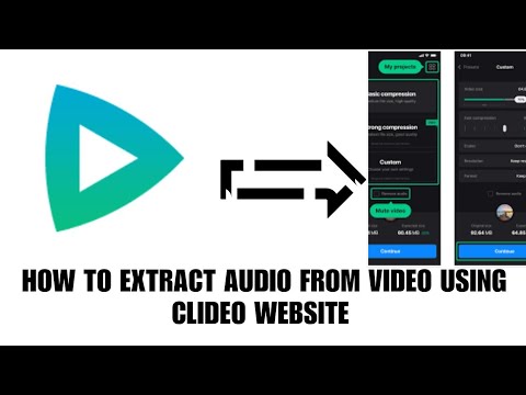 How to extract audio from video using clideo website