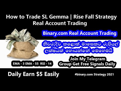 #binary How to Trade Binary Options Profitably | Binary Real Account Trading Rise Fall Strategy 2021