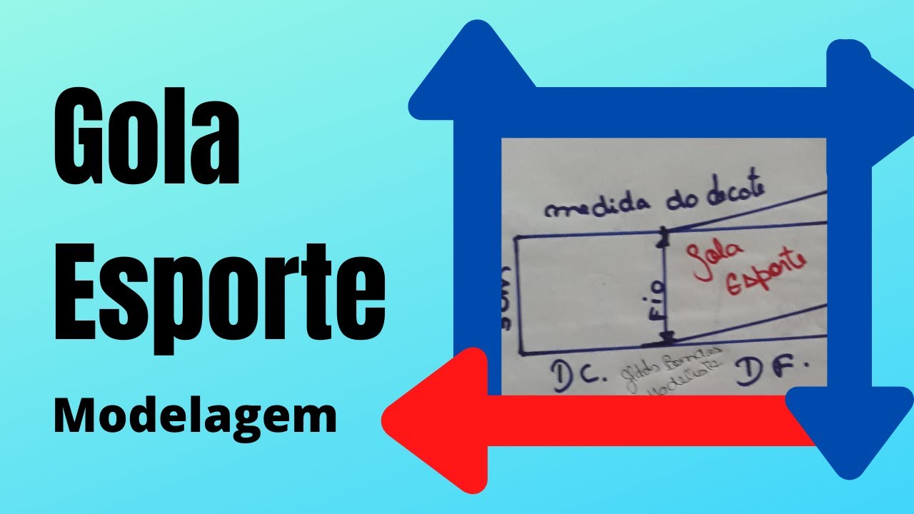 GOLA ESPORTE MODELAGEL/COSTURANDO PANO