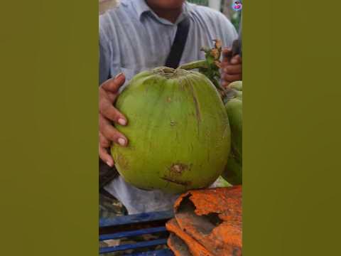 Amazing Big Coconut Cutting Skills. Fresh Young Coconut Water. #shorts ...