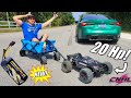 I Drove to WAWA with my BiGGEST RC Car! NEW Batteries!