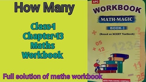 How Many Class 1 Maths-Workbook  Chapter-13 fully solved exercise @NCERTTHEMIND