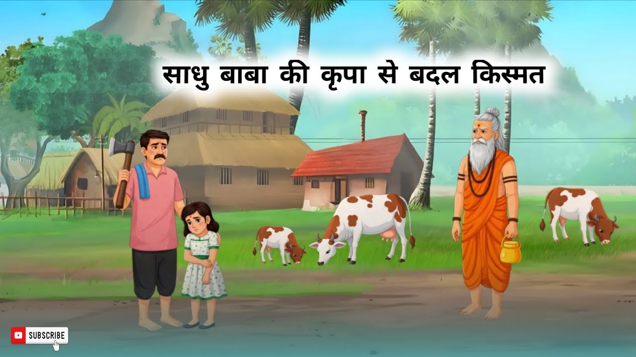 साधु बाबा की कृपा से बदली किस्मत | hindi cartoon story | kahani | moral stories |@Pammatoon03 