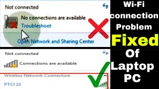 WiFi Connection Problem In Laptop & Computer. WiFi connection not showing in laptop.