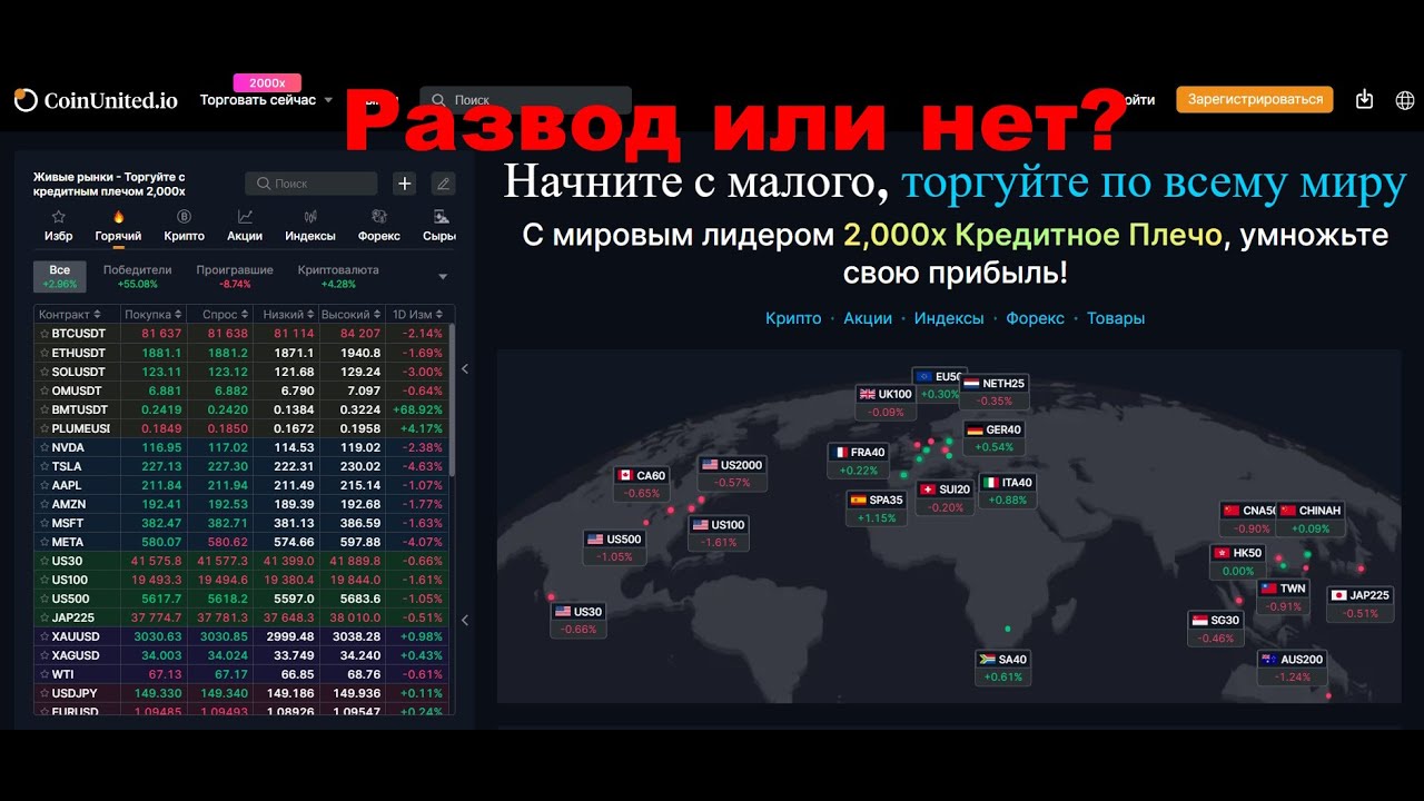 Coinunited Io — отзывы про криптовалютную биржу. Развод?