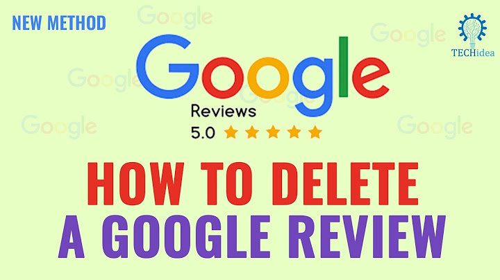 How do i delete google review