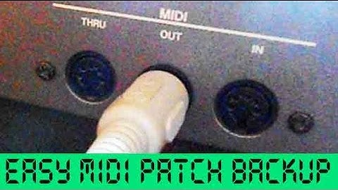 EASY Synthesizer MIDI Patch Save Backup and Loading