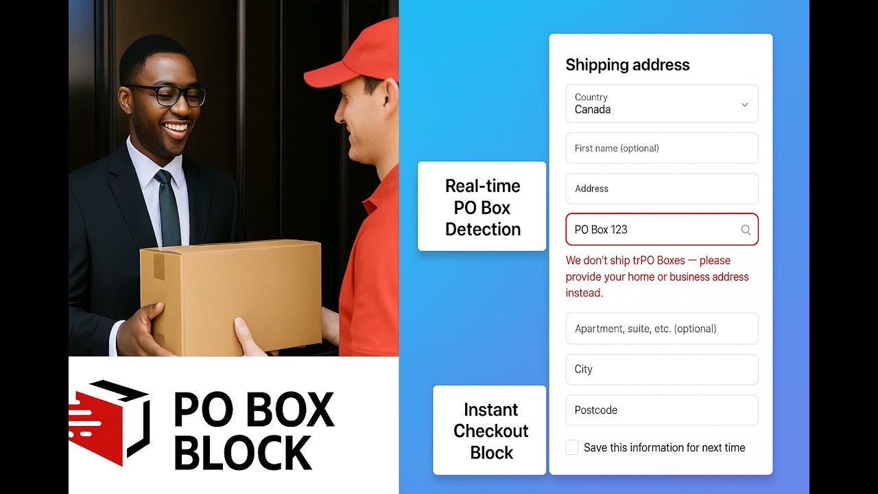 PO Box Blocker – Shopify App Demo