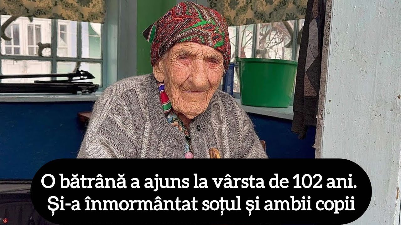 O bătrână a ajuns la vârsta de 102 ani. Și-a înmormântat soțul și ambii copii