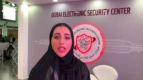 Shaikha AlMheiri - Media Officer at Dubai Electronic Security Center  |  GISEC 2019
