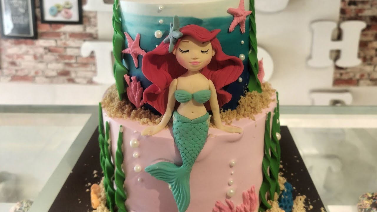 23 February 2026✨ Two Tier Mermaid Cake Design | Cake🧜‍♀️ Magical Two Tier Mermaid Cake Tutorial