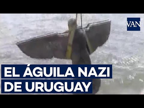 Así fue el rescate del águila nazi rescatada del fondo de la bahía de Montevideo