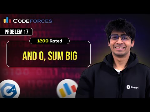 Codeforces 1200 Rated Training Sessions | Problem 17: AND 0, Sum Big