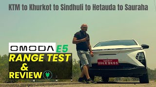 Omoda E5 EV_Range Test & Review _ Kathmandu to Sindhuli to Hetauda to Sauraha