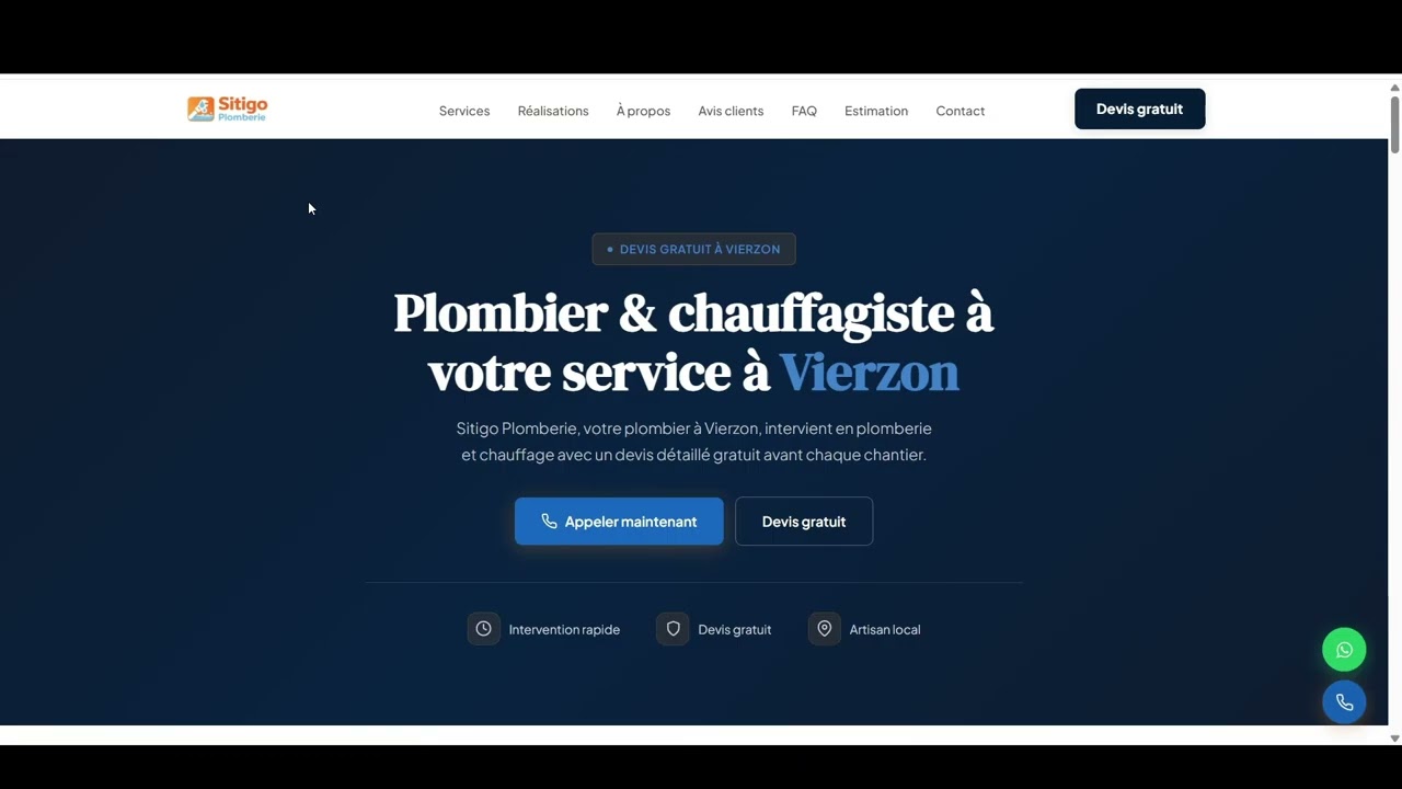 créer votre site internet d'artisan multi-pages optimisé Google sans abonnement